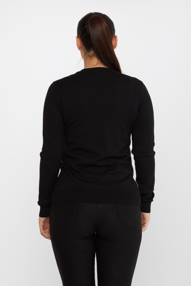 Triko Kazak Basic Siyah - 30256 | KAZEE (4'lü Set M-L-XL-2XL) - 6