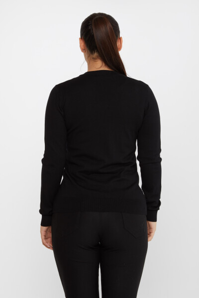 Triko Kazak Basic Siyah - 30256 | KAZEE (4'lü Set M-L-XL-2XL) - 6