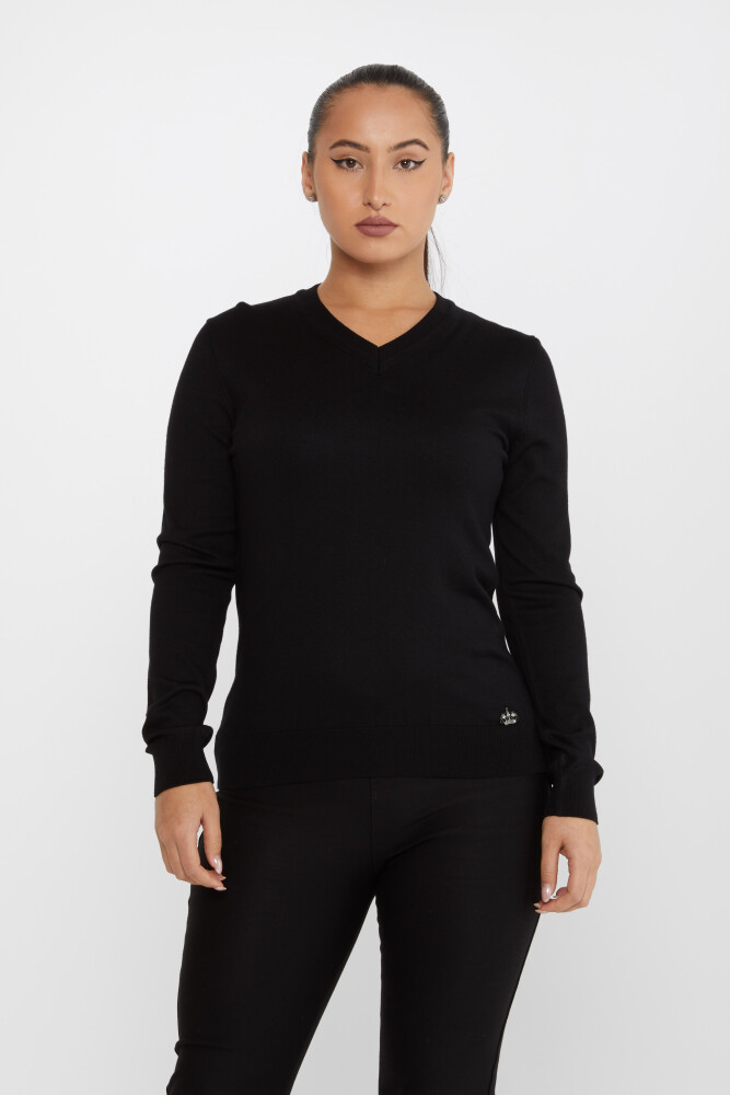 Triko Kazak Basic Siyah - 30256 | KAZEE (4'lü Set M-L-XL-2XL) - 2