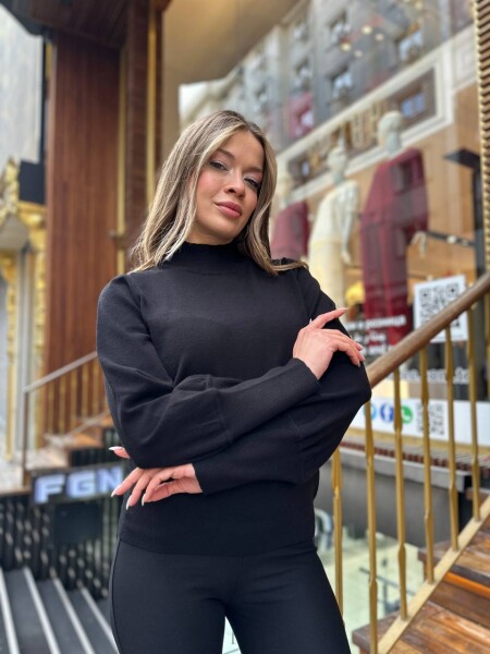 Triko Kazak Basic Siyah - 32132 | KAZEE (3'lü Set S-M-L) - 4