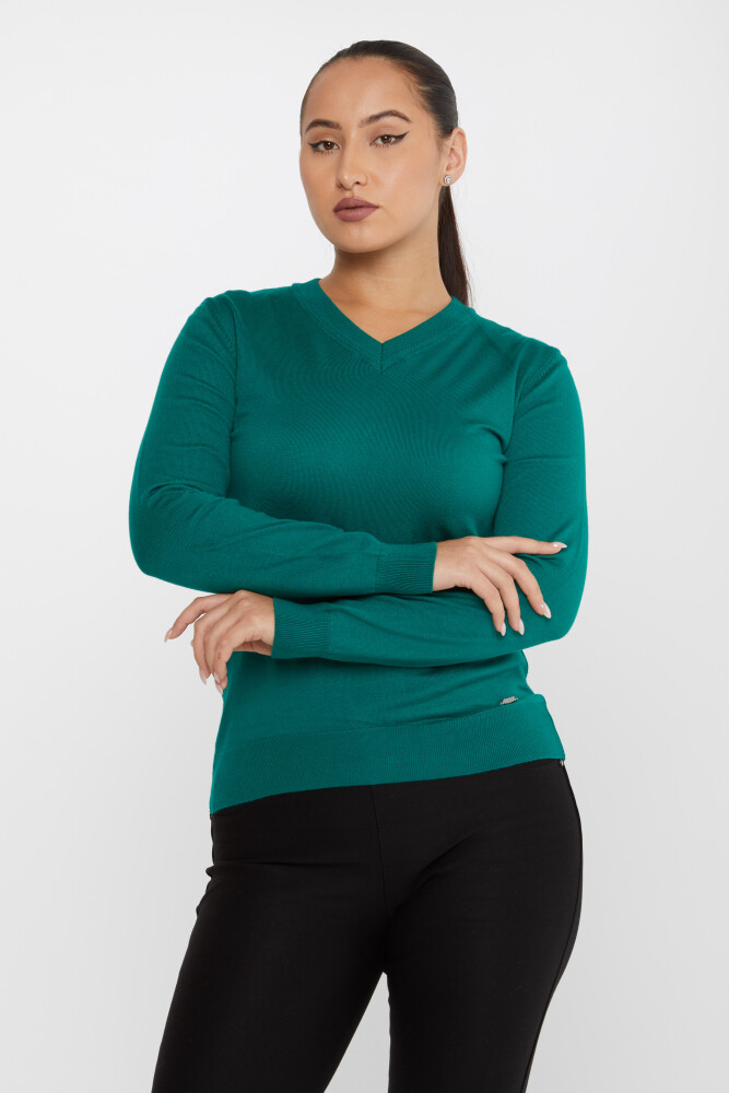 Triko Kazak Basic Yeşil - 30256 | KAZEE (4'lü Set M-L-XL-2XL) - 2