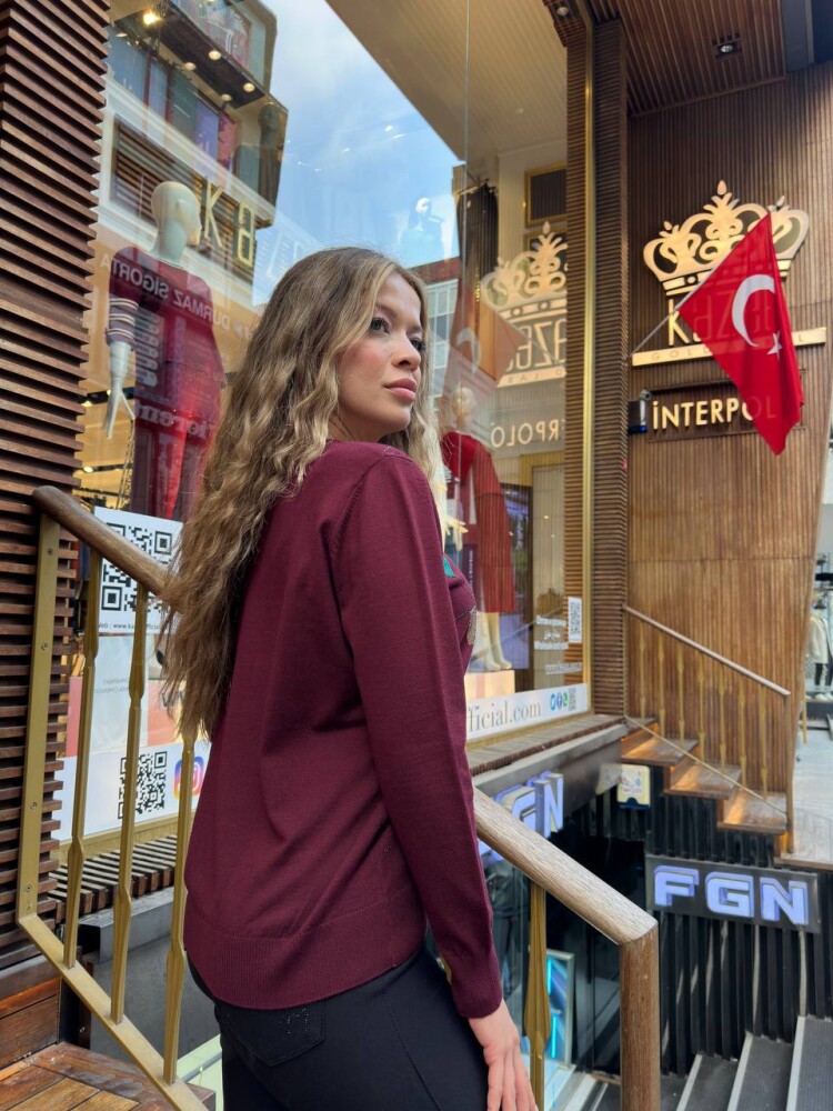 Triko Kazak Bisiklet Yaka Eflatun - 31874 | KAZEE (3'lü Set XL-2XL-3XL) - 6