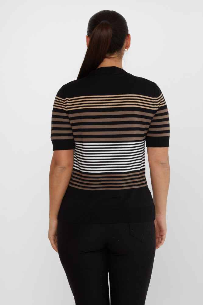 Triko Kazak Çizgili Siyah - 31273 | KAZEE (3'lü Set S-M-L) - 5