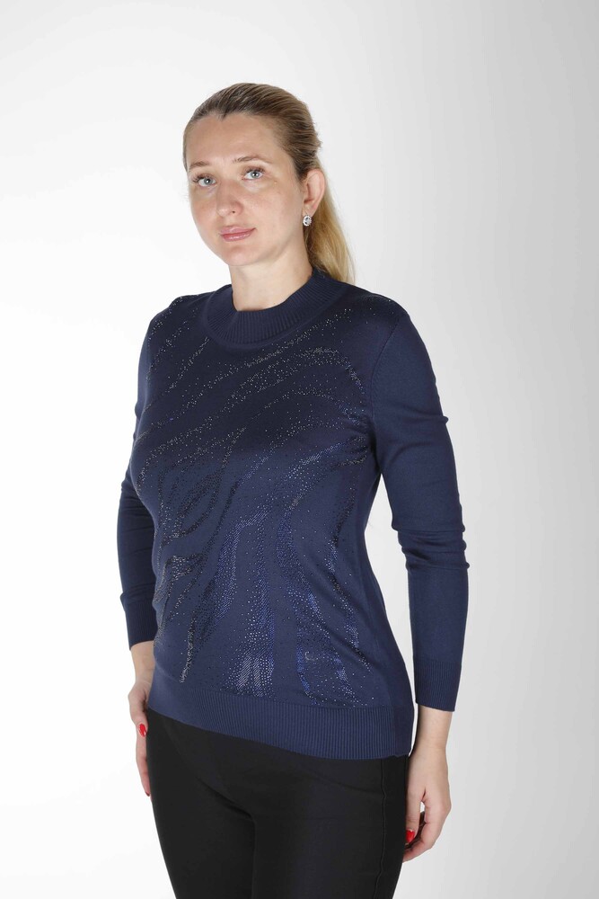 Triko Kazak Desenli Lacivert - 30636 | KAZEE (4'lü Set M-L-XL-2XL) - 1