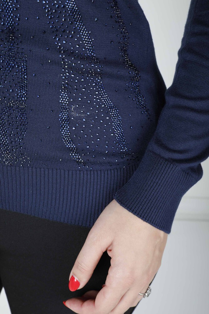 Triko Kazak Desenli Lacivert - 30636 | KAZEE (4'lü Set M-L-XL-2XL) - 4