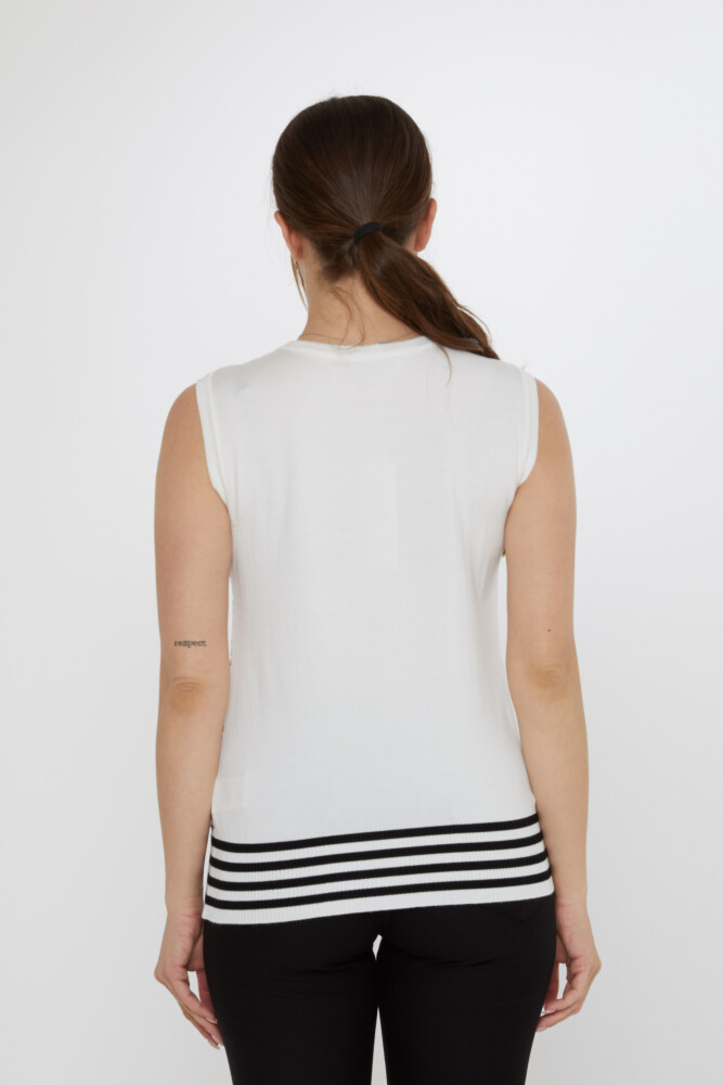 Triko Kazak Desenli Siyah-Ekru - 31704 | KAZEE (3'lü Set S-M-L) - 4