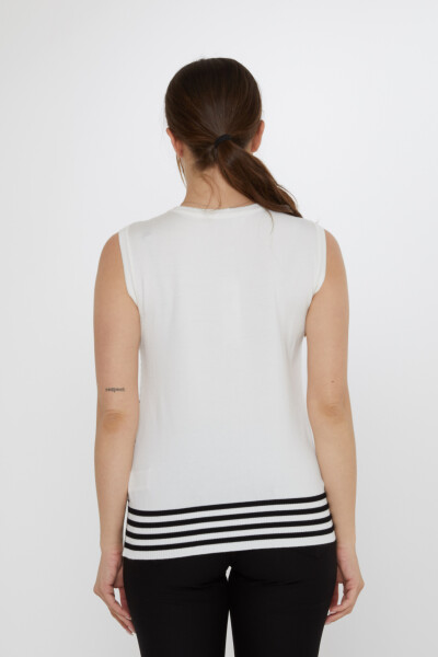 Triko Kazak Desenli Siyah-Ekru - 31704 | KAZEE (3'lü Set S-M-L) - 4