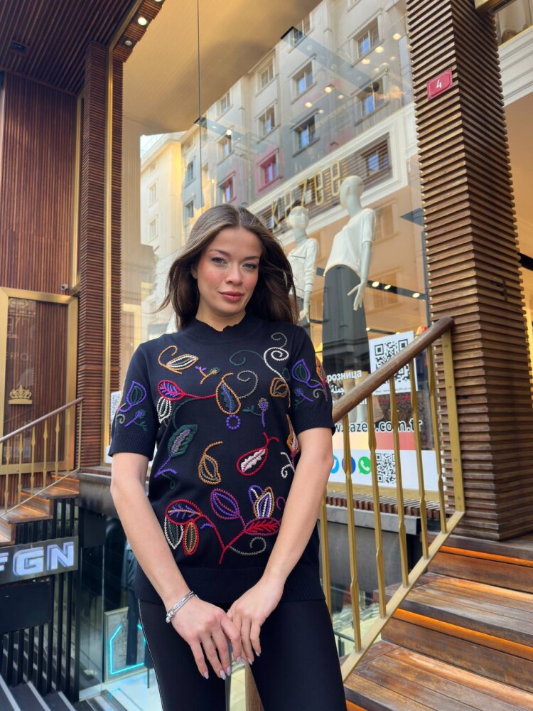 Triko Kazak Dik Yaka Lacivert - 32194 | KAZEE (3'lü Set L-XL-2XL) - 1