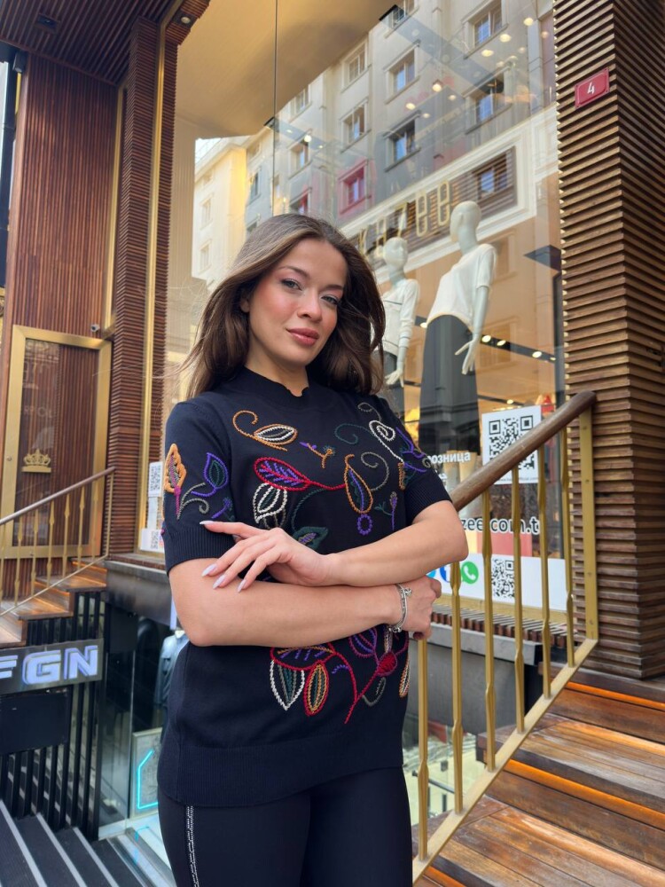 Triko Kazak Dik Yaka Lacivert - 32194 | KAZEE (3'lü Set L-XL-2XL) - 3