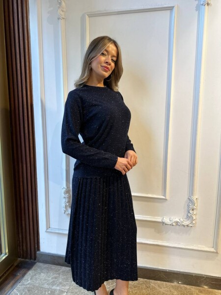 Triko Kazak Sim Geçişli Lacivert - 32203 | KAZEE (3'lü Set L-XL-2XL) - 3