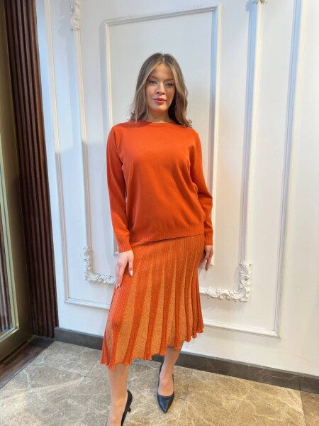 Triko Kazak Sim Geçişli Turuncu - 32203 | KAZEE (3'lü Set L-XL-2XL) - KAZEE (1)