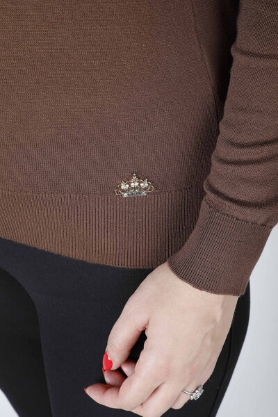 Triko Kazak Uzun Kollu Kahve - 11052 | KAZEE (3'lü Set S- M-L) - Kazee (1)