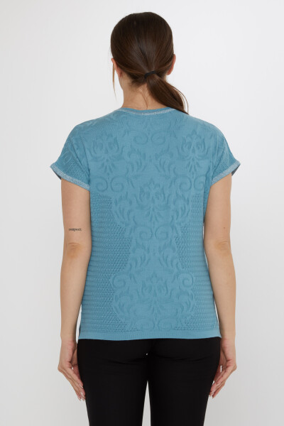 Triko Kazak Yırtmaç Detaylı Mint - 31249 | KAZEE (3'lü Set L-XL-2XL) - 7