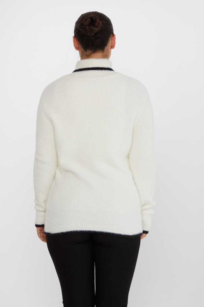 Трикотаж Ангорский свитер Водолазка Экрю - 30646 | KAZEE (Набор из 3 шт. M-L-XL) - 5