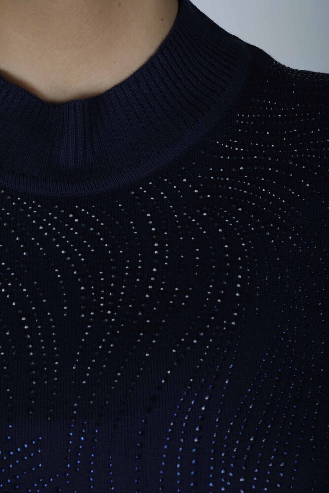 Трикотаж Свитер с длинным рукавом темно-синий - 30687 | КАZEE (набор из 3 шт. L-XL-2XL) - 2