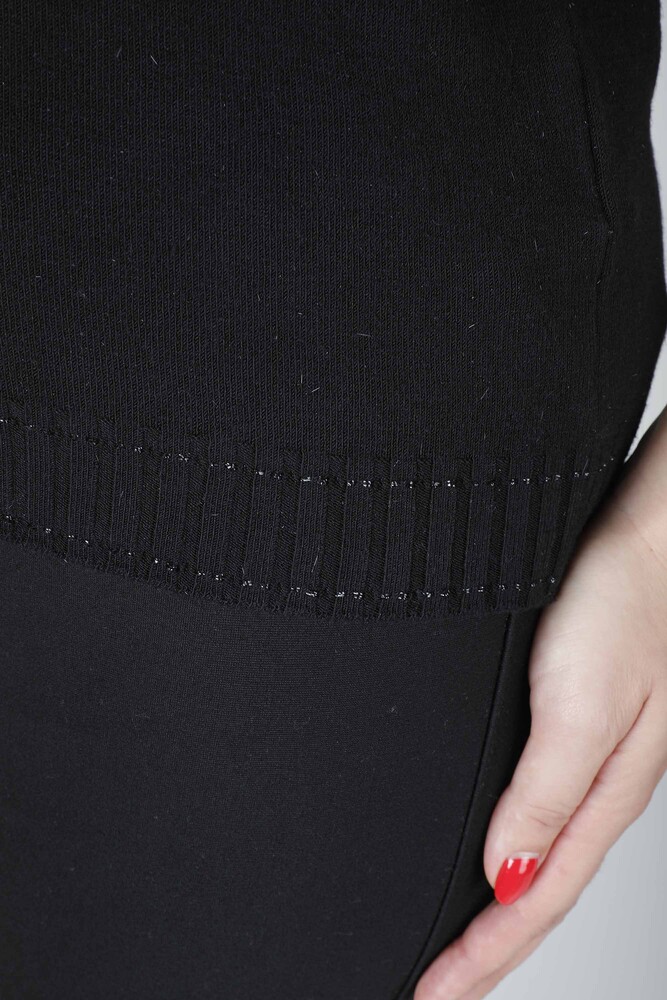 Трикотаж Свитер с блестками Черный - 31028 | KAZEE (набор из 4 шт. M-L-XL-2XL) - 4