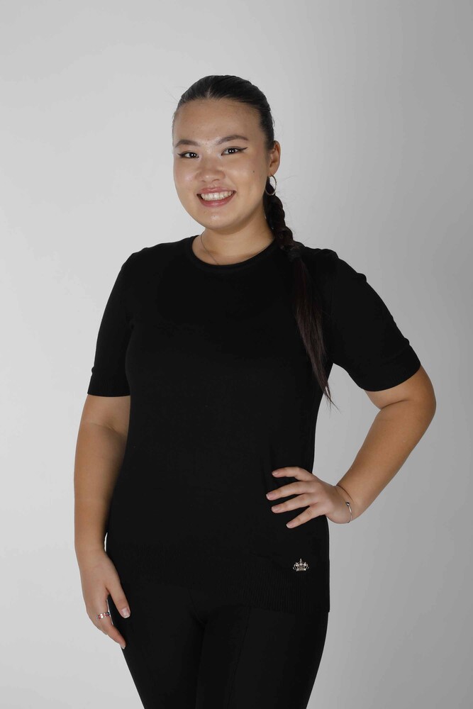 Трикотаж Свитер с коротким рукавом Черный - 15943 | КАZEE (набор из 3 шт. S-M-L) - 1