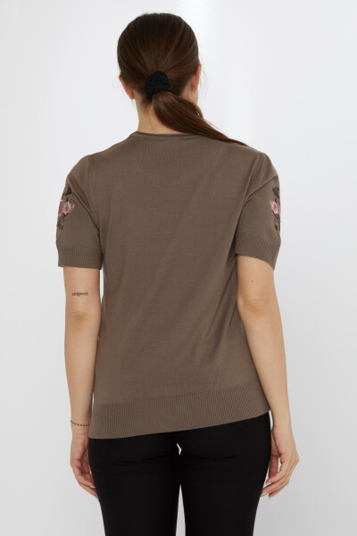 Трикотаж Свитер с цветочной вышивкой Норка - 31725 | KAZEE (Набор из 3 шт. L-XL-2XL) - 5