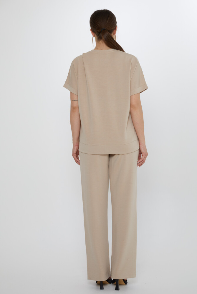Tuta Set Stone Ricamato Beige - 17867 | KAZEE (Set di 3 L-XL-2XL) - 8