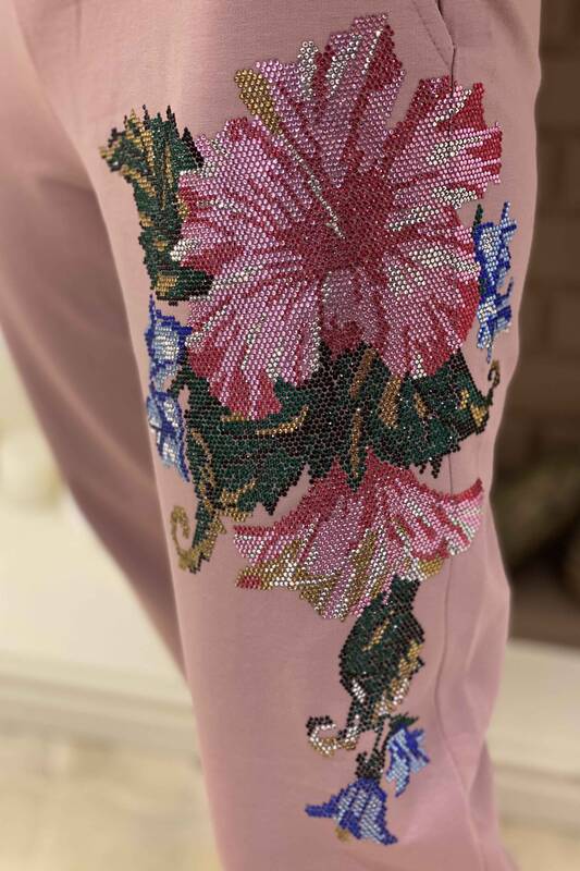 Set di tute con cappuccio a motivi floreali da donna All'ingrosso - 17169 | Kazee