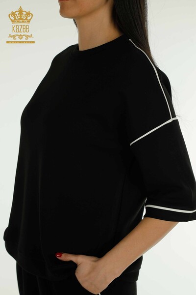 Set di tute da donna all'ingrosso nero con tasche - 17698 | KAZEE - 5