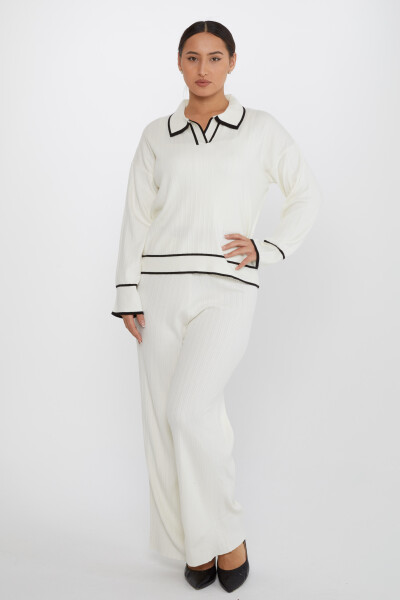 Two Piece Set Long Sleeve Ecru - 31233 | KAZEE (Set of 2 M-L) - Kazee