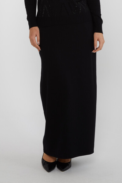 Two Piece Set Stone Embroidered Black - 31298 | KAZEE (Set of 5 M-L-XL-2XL-3XL) - 5