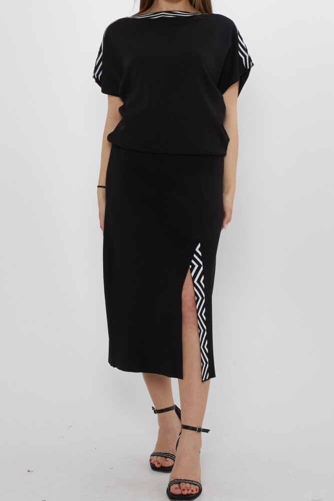 Two-Piece Set - Zebra Pattern - Black-Ecru - 31794 | KAZEE (3-Piece Set S-M-L) - 4