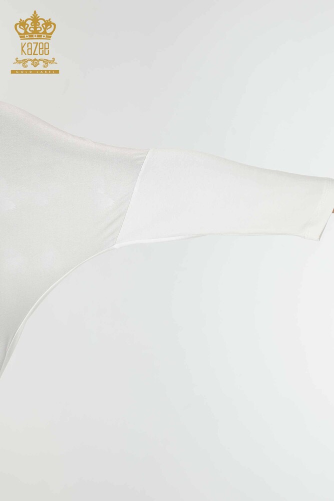 All'ingrosso Camicetta da donna - Modellato - Ecru - 75923 | KAZEE - 5