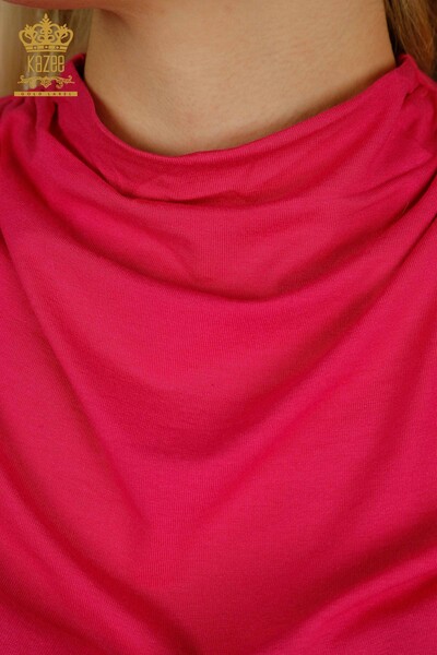 All'ingrosso Camicetta da donna - Senza maniche - Fucsia - 79312 | KAZEE - 3
