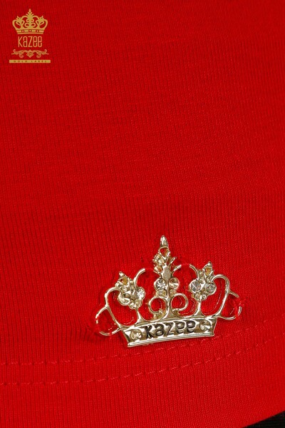 All'ingrosso Camicetta da donna - Senza maniche - Rosso - 79312 | KAZEE - 5