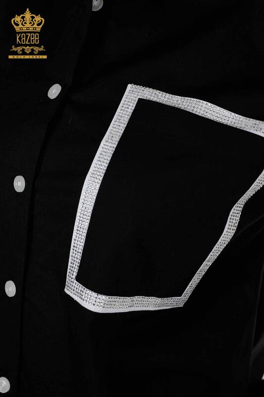 Commercio all'ingrosso Camicia Donna Bicolore Nero Bianco - 20310 | KAZEE
