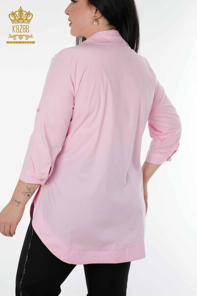 All'ingrosso Camicia da donna - Motivo uccellino - Rosa - 20129 | KAZEE - Thumbnail