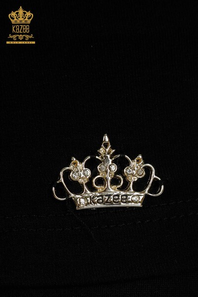 All'ingrosso Camicetta da donna - senza maniche - nera - 79312 | KAZEE - 5