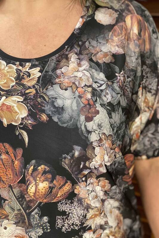 Venta al por mayor Blusa de Mujer Estampado Floral Digital Impreso - 77518 | kazee