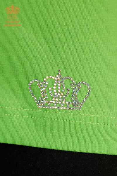 Venta al por mayor Blusa de Mujer Básica Verde Pistacho - 79562 | KAZEE - Thumbnail