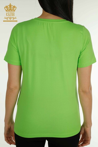 Venta al por mayor Blusa de Mujer Básica Verde Pistacho - 79562 | KAZEE - Thumbnail
