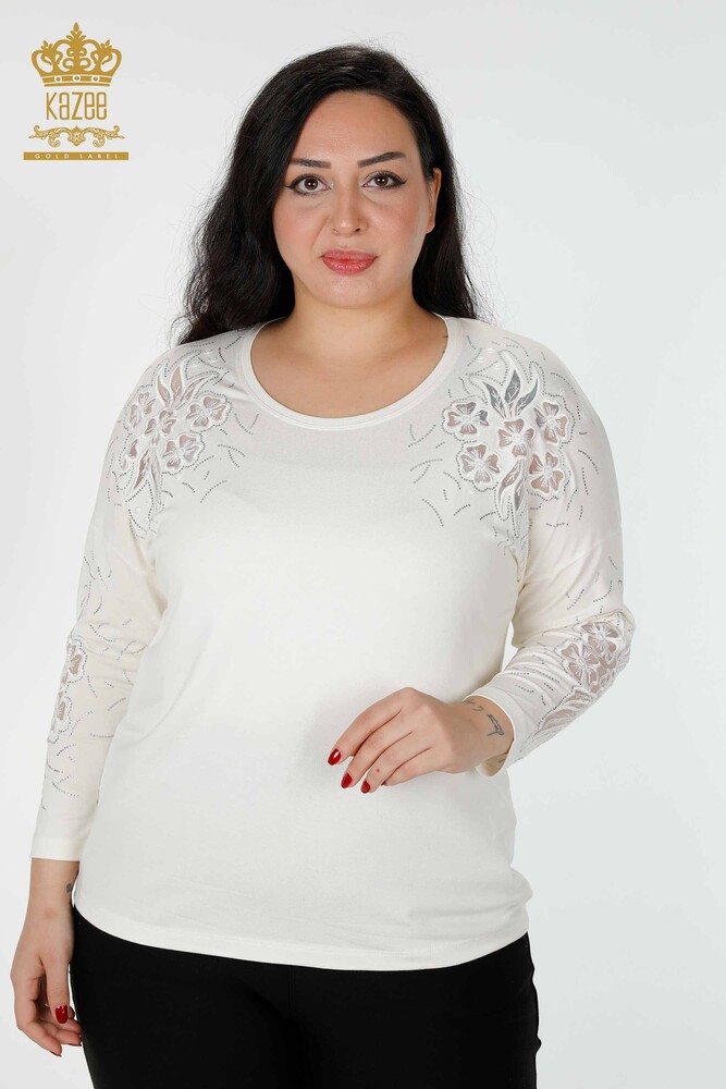 Venta al por mayor Blusa Mujer Estampado Floral Crudo - 77950 | kazee - 1