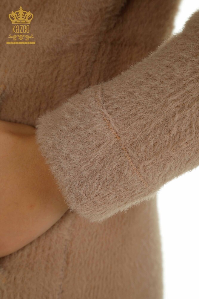 Venta al por mayor Cárdigan de Angora para Mujer con Detalle de Lazo Visón - 30269 | KAZEE - 6