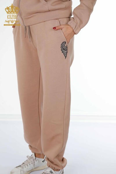 Venta al por mayor Conjunto de Chándal de Mujer Angel Wing Pattern Mink - 17466 | kazee - 6