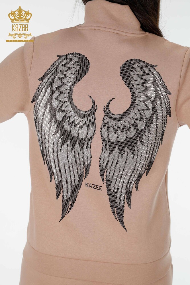 Venta al por mayor Conjunto de Chándal de Mujer Angel Wing Pattern Mink - 17466 | kazee - 10