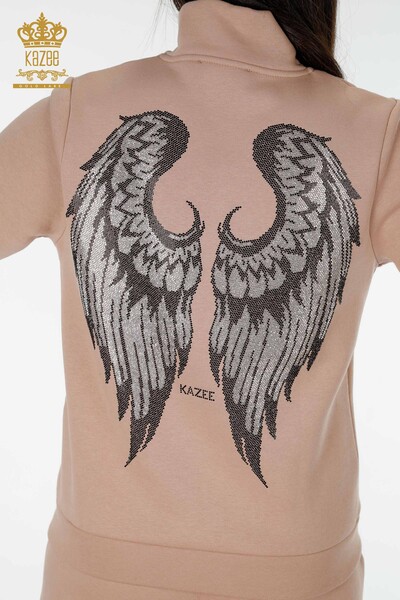 Venta al por mayor Conjunto de Chándal de Mujer Angel Wing Pattern Mink - 17466 | kazee - Thumbnail