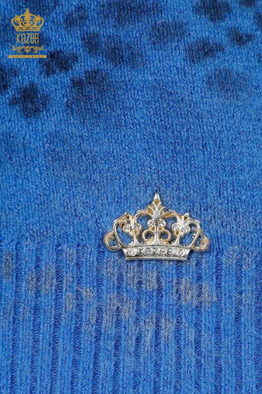 Venta al por mayor Suéter de punto para mujer Angora Blue - 18984 | kazee