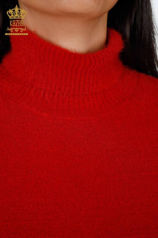 Venta al por mayor de prendas de punto para mujer, manga de suéter, rosa, detalle de piedra bordada - 18781 | kazee
