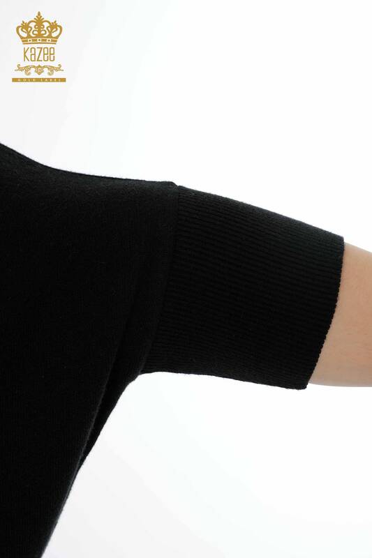 Venta al por mayor de prendas de punto suéter manga murciélago Kazee detallada piedra bordada - 16739 | kazee