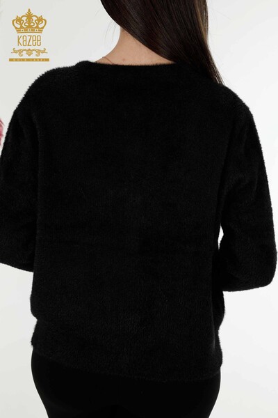 Vente En Gros Cardigan Femme Angora Noir - 19099 | KAZEE - 6