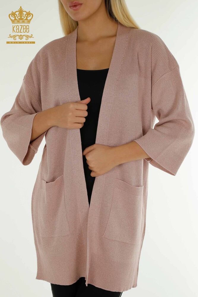 Cardigan pour femmes en gros poudre de paillettes - 30135 | KAZEE - 2