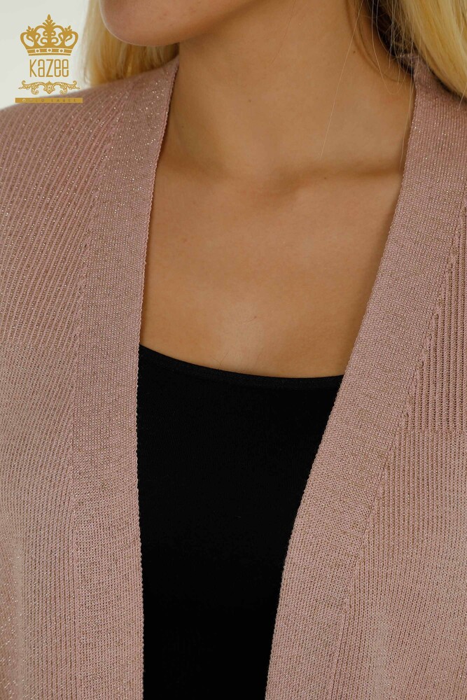 Cardigan pour femmes en gros poudre de paillettes - 30135 | KAZEE - 3