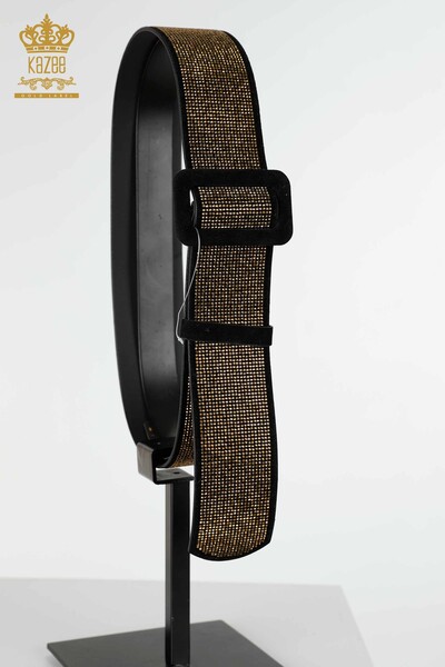 Grossiste Ceinture Femme Pierre Brodée Or - 500 | KAZEE - Kazee