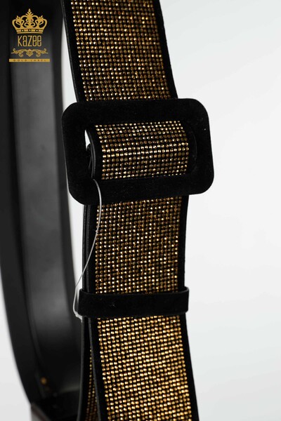 Grossiste Ceinture Femme Pierre Brodée Or - 500 | KAZEE - 3